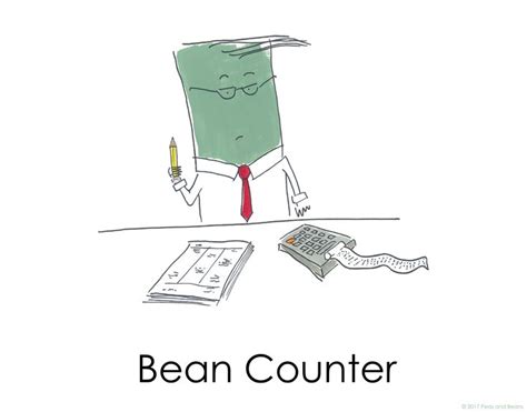 Accountant Or Bean Counter Fun Peas And Beans Pics By Illustrator
