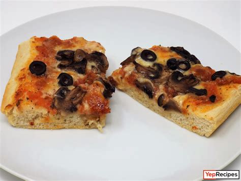 Sicilian Pizza With Black Olives And Mushrooms Recipe Yeprecipes