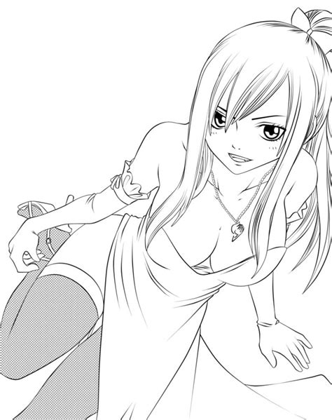 Anime Girl Coloring Pages Free Printable Coloring Pages