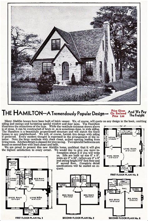 The Hamilton Kit House Floor Plan Made By The Aladdin Company In Bay
