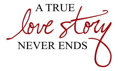 A True Love Story Never Ends Palabras