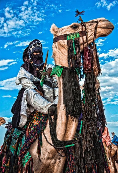 Tuaregs African Inspired Decor Desert Clothing Kingfisher Painting