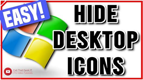 How To Hide Desktop Icons In Windows 10 Step By Step Video Tutorial