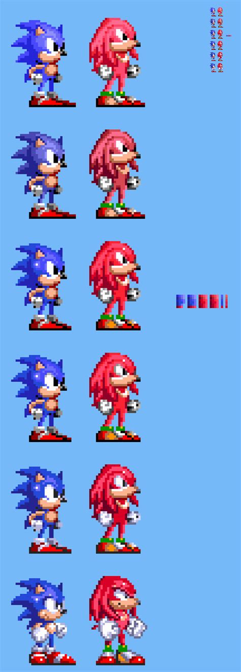 10x What If Knuckles In Sonic Trilogy Sprites By Abbysek On Deviantart
