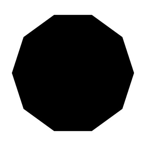 Decagon black shape #AD , #SPONSORED, #Sponsored, #shape ...