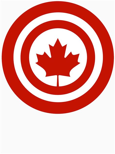 Captain Canada Superhero Shield Parody T Shirt By Cloud9hopper