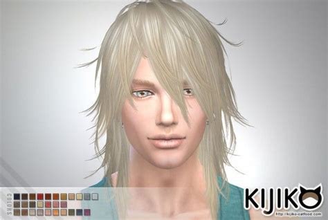 Kijiko Shaggy Hair Long Hair Version Ts3 To Ts4 Conversion • Sims 4