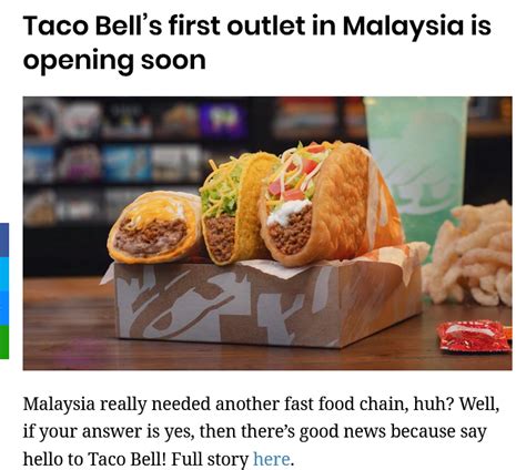 Taco bell on maailman johtava meksikolaistyylinen pikaruokaravintolabrändi. Taco bell in malaysia - Yoodo