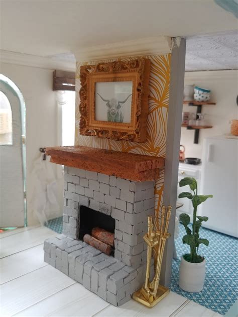 How To Make A Fireplace For Your Dollhouse Little Vintage Cottage