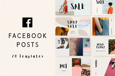 Minimal Facebook Post Templates