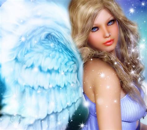 X Px K Free Download Blue Eyed Angel Cg Angel Bonito Eyes Blue HD Wallpaper