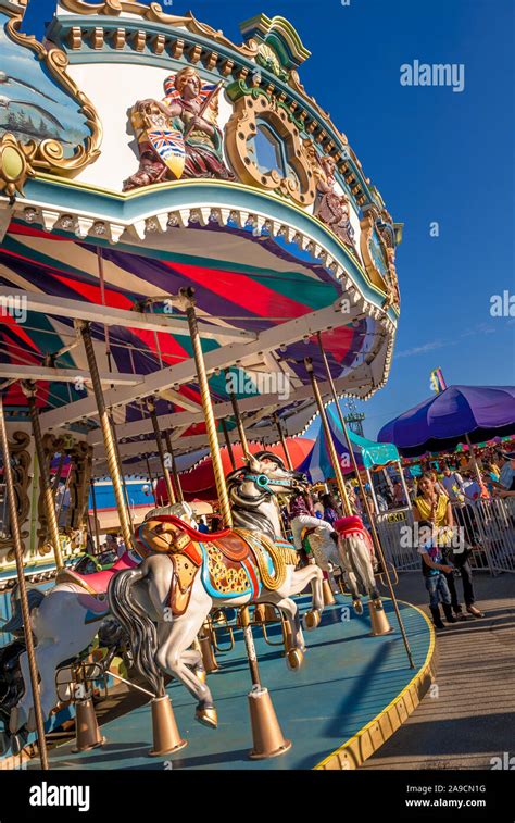 Vintage Carousel Horse Hi Res Stock Photography And Images Alamy