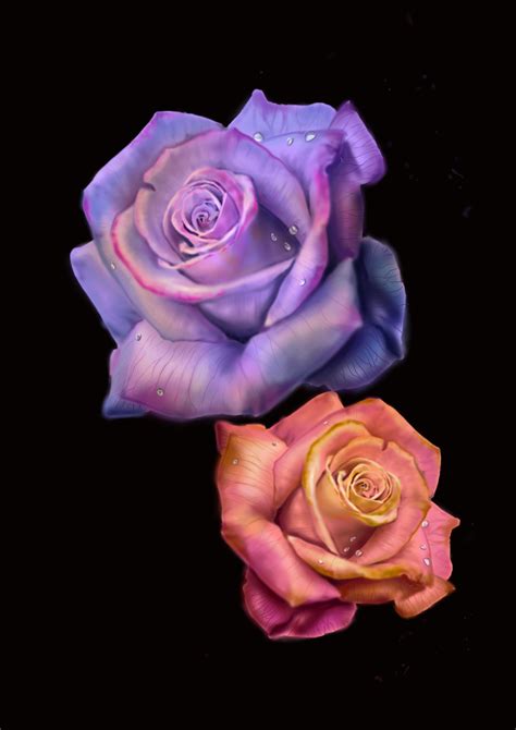 Roses Digital Art Ipad Procreate A4 Rart