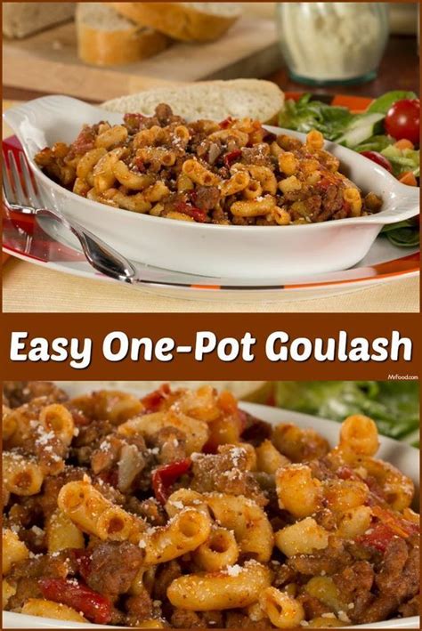 Easy One-Pot Goulash | Recipe | Beef recipes for dinner ...