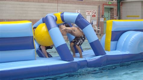 Aqua Runs Wet Side Swimming Pool Inflatables Airspace Solutions Inflatable Theme Parks