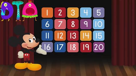 Disney Buddies 123 Number Song Learn To Count Numbers 1 To 20 Fun