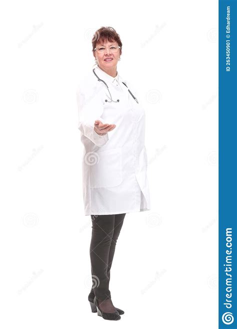 Beautiful Attractive Happy Smiling Female Doctor Physician Nurse Standing With Arms Crossed