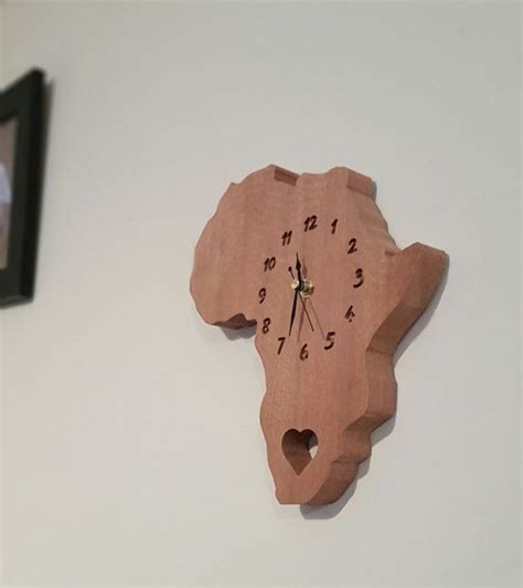Africa Clocks Etsy Clock Wooden Clock African Home Decor