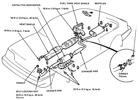 Honda Accord Exhaust System Diagram Hanenhuusholli