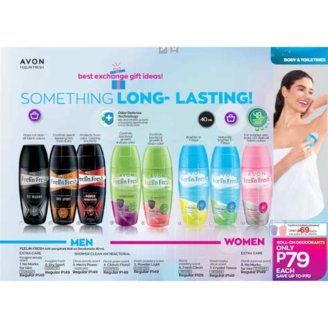 Avon Feeling Fresh Anti Perspirant Roll On Deodorant 40ml For Men And