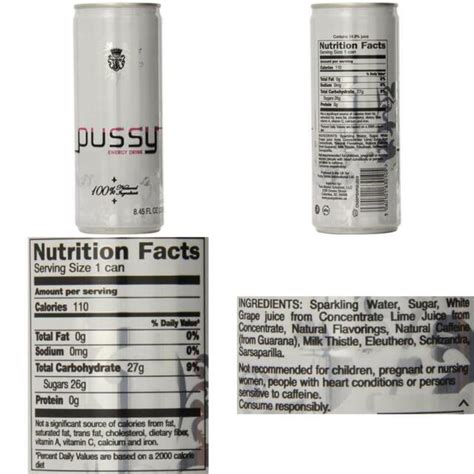Pussy Natural Energy Drink 250ml Pack Of 4 For Sale Online Ebay