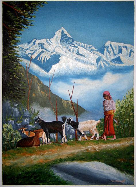 Nepali Painting At Explore Collection Of Nepali