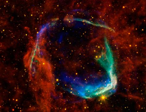 Esa Multicoloured View Of Supernova Remnant