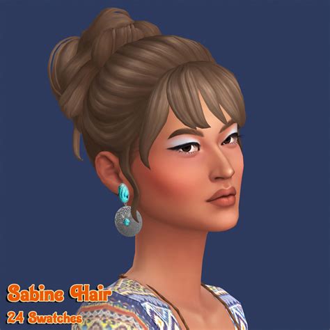 Install Sabine Hair The Sims 4 Mods Curseforge