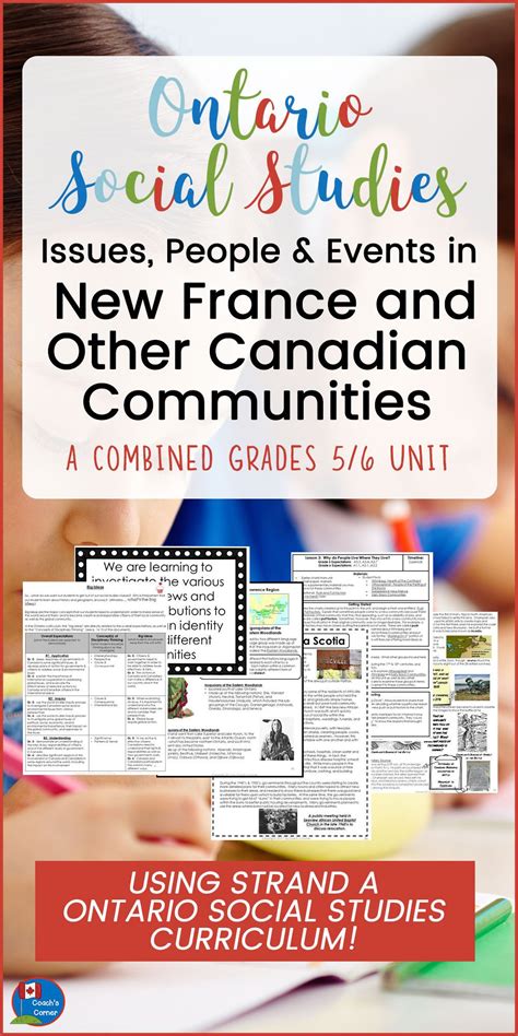 Ontario Grade 56 Social Studies Strand A Heritage And Identity