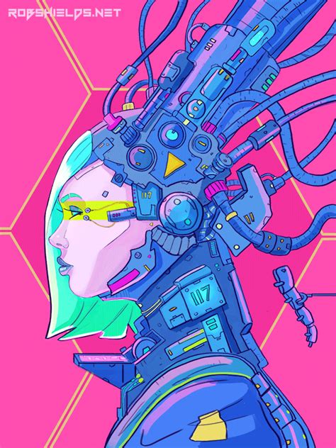 Awesome Animated Cyber Punk Artwork By Robert Shields Imgur Arte