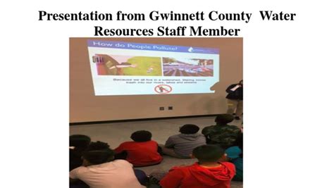 Presentation From Gwinnett County Water Resources Staff Member Pdf