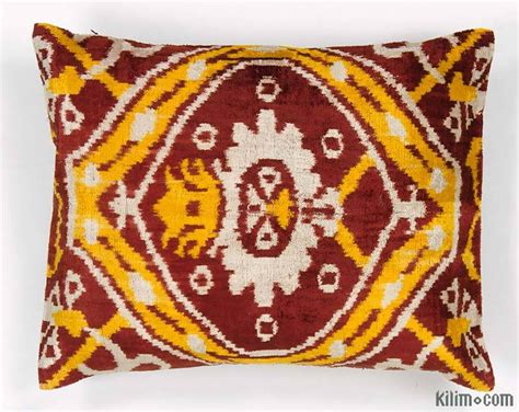 k0008826 velvet ikat pillow cover 1 3 x 1 8 15 in x 20 in