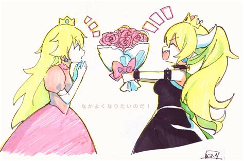 Princess Peach And Bowsette Mario And More Drawn By Sofra Danbooru