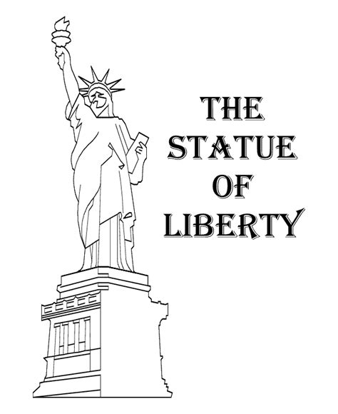 Click the simple statue of liberty coloring pages to view printable version or color it online (compatible with ipad and android tablets). Free Printable Statue of Liberty Coloring Pages For Kids