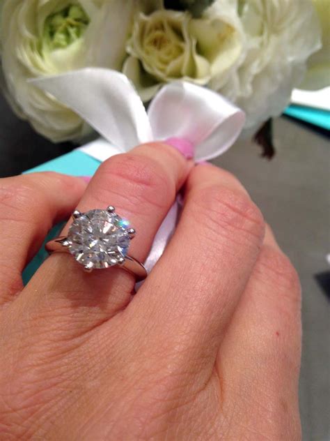 Tiffany And Co Tiffany Setting Diamond Engagement Ring With A