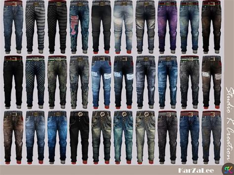Studio K Creation Giruto 48 Roll Up Jeans For Child • Sims 4 Downloads