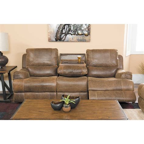 Austin Leather Power Reclining Sofa With Drop Down Table 1416 53p