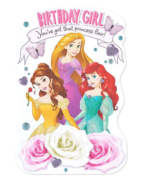 Princess Birthday Card For Girl