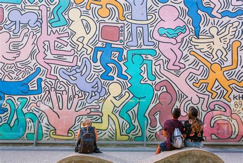 Mural By Artist Keith Haring Arts And Entertainment Stock Photos