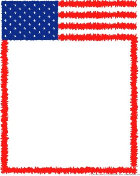 Printable American Flag Border Printable Word Searches