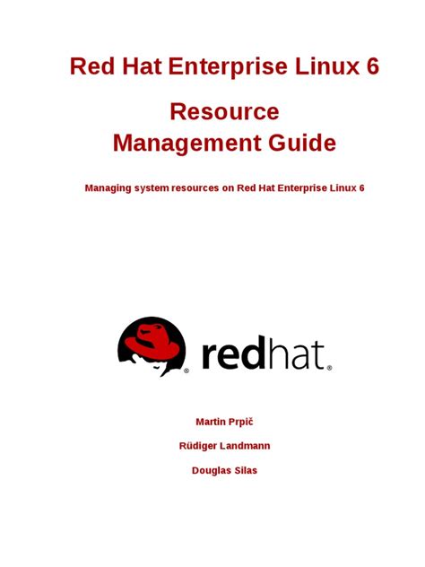 Rhel 6 Resource Management Guide Command Line Interface Process