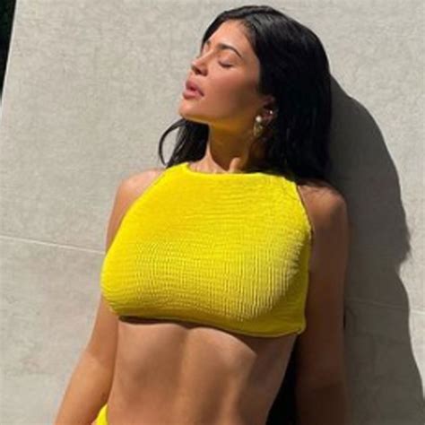 Kylie Jenner Proves Spring Has Sprung In A Jaw Dropping Yellow Bikini
