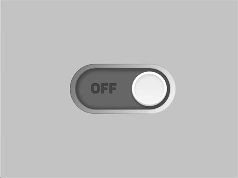 On Off Skeumorphic Toggle Switch Button Animation By Wina Hafidh On