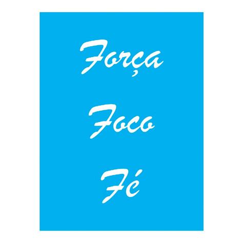 Stencil Força Foco Fé 15x20 Ref 8878