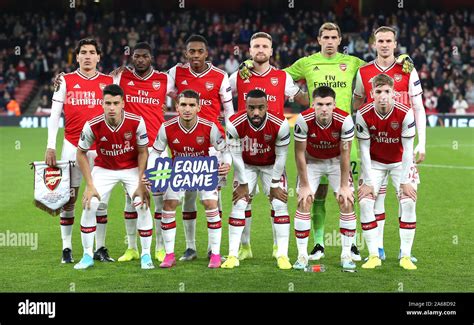 Arsenal Team Group From Left To Right Top Row Hector Bellerin Ainsley Maitland Niles Joe