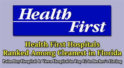 Health Firsts Palm Bay Viera Hospitals Ranked Among Cleanest In