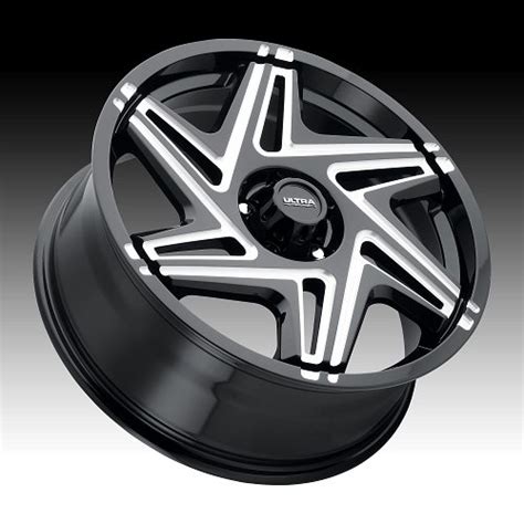 Ultra 263bm Sinister Cuv Gloss Black Milled Custom Wheels Rims 263bm