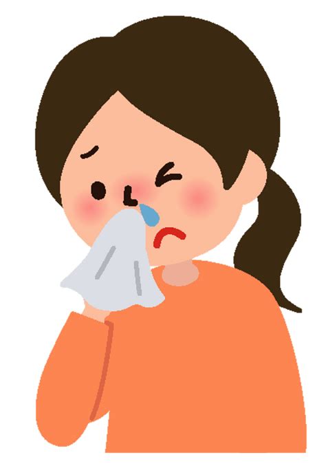 Woman Is Blowing Her Nose Clipart Free Download Transparent Png