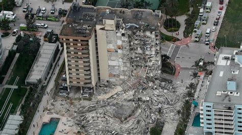 Miami Building Collapse 99 People Unaccounted For As Rescuers Continue