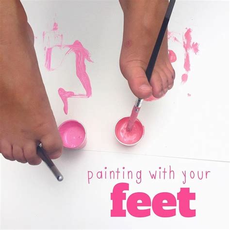 Painting With Your Feet 👣is About As Tricky As It Looks It Requires
